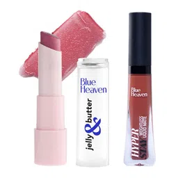 Blue Heaven Set Of Lip Balm With Liquid Lipstick-24