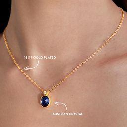 AIKA BY MINUTIAE Gold-Plated Crystal Necklace image 5