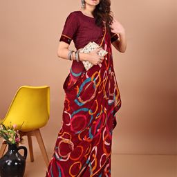 LeeliPeeri Designer Poly Georgette Saree-68