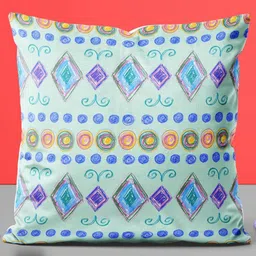 ArtzFolio Multicoloured Set of 2 Square Cushion Covers image 3