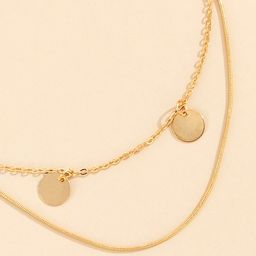Shining Diva Fashion Gold-Plated Layered Chain image 5
