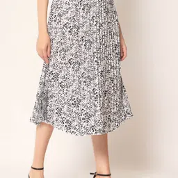 ZWERLON Printed Pleated midiSkirt image 4
