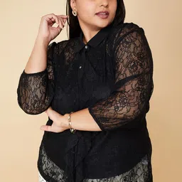 max Self-Design Cotton Lace Top-picture-18