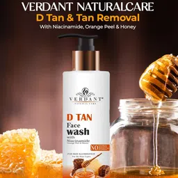 Verdant Natural Care Set of Activated Charcoal & D-Tan Face Wash - 100 ml each image 4