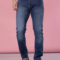 V-Mart Men Slim Fit Mid-Rise Light Fade Stretchable Jeans-picture-35