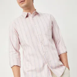 max Men Grid Tattersall Checked Spread Collar Cotton Casual Shirt-image-87