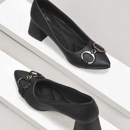JM Looks Women Pointed Toe Block Mules-0