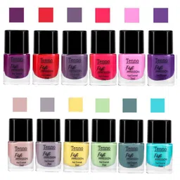 Tenno Set Of 12 First Impression Nail Enamel - 7 ml - Combo 23-27