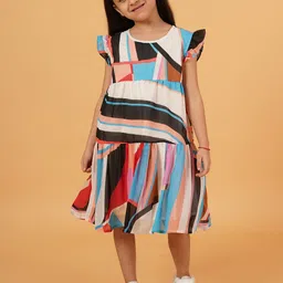 HERE&NOW Print Fit & Flare Dress-picture-25