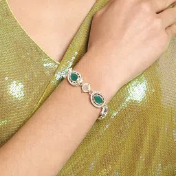 Zaveri Pearls Gold-Plated Wraparound Bracelet-picture-30