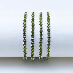 SALTY Set Of 4 Stones Studded Bangle-Style Bracelet-26