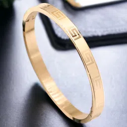 MYKI Gold-Plated Kada Bracelet-14