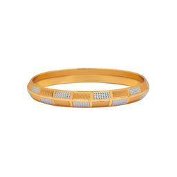 bodha Men Gold-Plated & Silver-Toned Brass Kada Bracelet-image-97