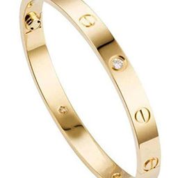 The Pari Gold Plated Stainless Steel Stones Studded Kada Bracelet-image-12