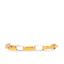 BHIMA 22K Hallmark 916 Purity Yellow GoldChain Kids Bracelet-image-95