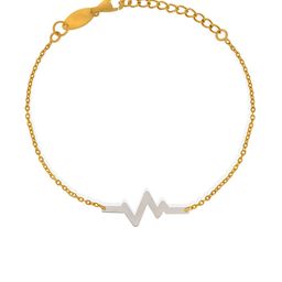 BHIMA 22K Hallmark 916 Purity Yellow Gold Heartbeat Bracelet-image-82