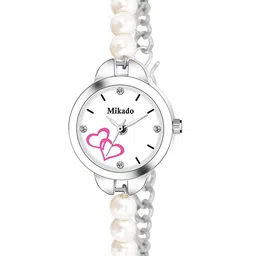 Mikado Women White Brass Printed Dial & Bracelet Style Straps Analogue Watch - JH 2289-image-73