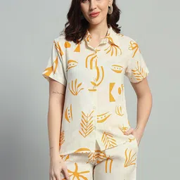 ROSEMELON Tropical Printed Shirt & Shorts Co-Ord Set-picture-56