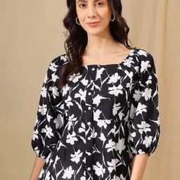 JANAKDULARI CREATION Floral Print Cotton Top-image-99