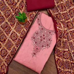 KALINI Embroidered Unstitched Dress Material-image-93