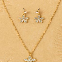 Jewelz Gold-Plated Stones Studded Jewellery Set-image-96