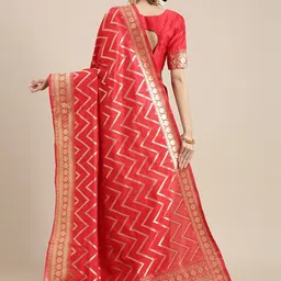 Anouk Rustic Woven Design Silk Blend Baluchari Saree image 4