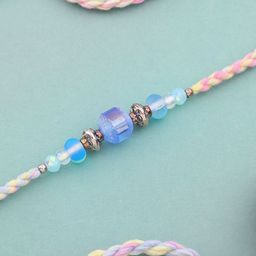 Floweraura Artificial Beaded Thread Rakhi With Roli-image-64
