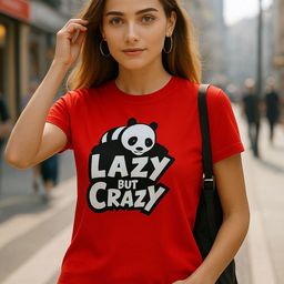 Fabflee Women Printed Round Neck Casual T-shirt-picture-1