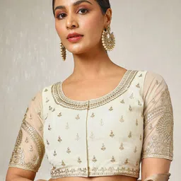 Soch Embroidered Saree Blouse-picture-5