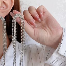 MEENAZ Contemporary Drop Earrings-image-79