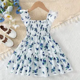 Kidotsav Girls Floral Printed Fit & Flare Dress-picture-40