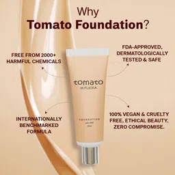 FLiCKA 3Pcs Makeup Combo - Tomato Foundation & Get Set Go Primer with Beauty Blender image 3