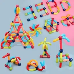Magnetic Building Sticks Blocks Kids Toys, Learning Sticks and Balls-12