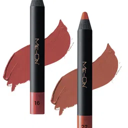 ME-ON Photoface Set Of 2 Non Transfer Lip Crayon Lipstick - 3.6g Each - Shade 16-Shade 22-16