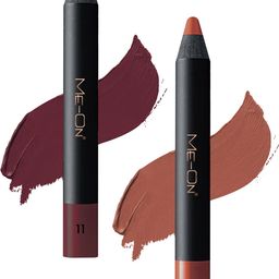 ME-ON Photoface Set Of 2 Non Transfer Lip Crayon Lipstick - 3.6g Each - Shade 11-Shade 22-33