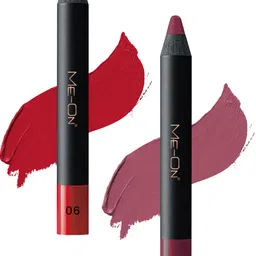 ME-ON Photoface Set Of 2 Non Transfer Lip Crayon Lipstick 3.6g Each - Shades 06 & 14-49
