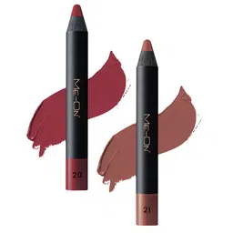 ME-ON Set of 2 Photoface Long Lasting Matte Finish Lip Crayon - Shade 21 & 20-38
