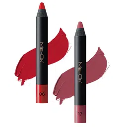 ME-ON Set of 2 Photoface Long Lasting Matte Finish Lip Crayon - Shade 06 & 17-99