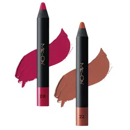 ME-ON 2-Pcs Photoface Long-Lasting Lip Crayon - Shade 08 & 22-22