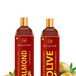 NEWISH Set Of 2 Cold Pressed Olive Oil & Almond - 200ml Each-46