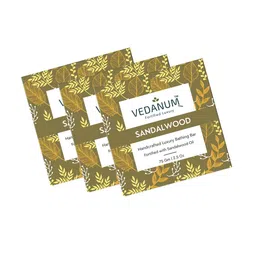 VEDANUM Set of 3 Sandalwood Handcrafted Luxury Bathing Bar - 75 g Each-25