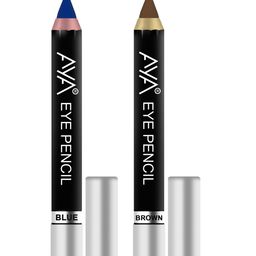 AYA Set of 2 Eye Liner Kajal - Blue & Brown  2.8g each-11