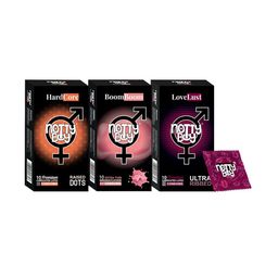 noTTy Boy Set of Hard Core + Boom Boom + Love Lust Condoms - 10 Pcs Each-54