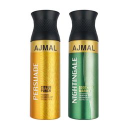 Ajmal Unisex Set of Persuade & Nightingale Deodorants - 200 ml each-39