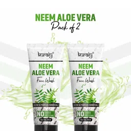 KURAIY 100% Safe Set Of 2 Neem Aleo Vera Face Wash -75ml Each-26