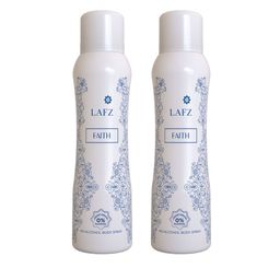 LAFZ Set Of 2 Faith No Alcohol Long Lasting Deodorant - 150 ml Each-image-0