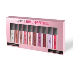 Renee Set Of 10 Shine Forever Lip Gloss With Shea Butter - 1 ml Each-0