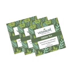 VEDANUM Set Of 3 Handmade Green Tea Soap with Shea Butter 75gm Each-12