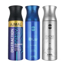 Ajmal Set of Distraction - Blu - Evoke Deodorant Spray - 200 ml Each-34