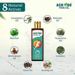 Achoo Set of 3 Pain Oil to Relief from Joint Pains & Body Ache - 100 ml Each image 3